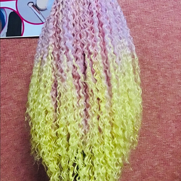 Clearance ,Lace Front Wig Deep Wave Synthetic Wig Heat Resistant Women - Picture 2 of 4